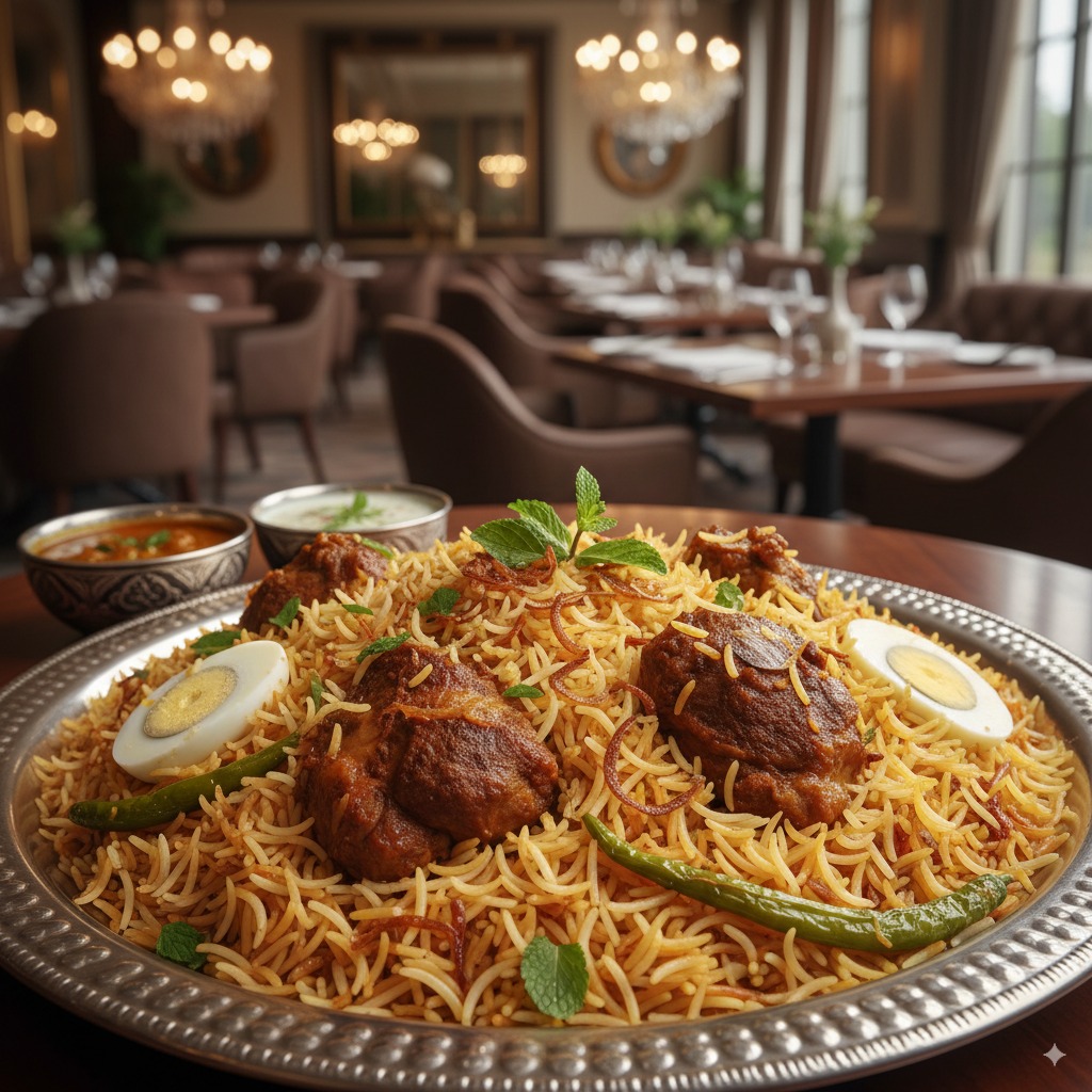 A grand spread of Hyderabadi dishes